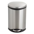 thumbnail image 3 of Bote de basura Safco Ellipse Step On de plástico inoxidable de 3 galones, 3 of 3