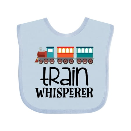 

Inktastic Train Whisperer Cute Toy Train Gift Baby Boy or Baby Girl Bib