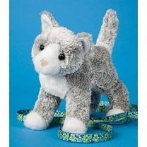 Douglas Toys Scatter Gray Cat Plush Stuffed Animal Toy, 8"