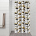 thumbnail image 2 of Cartoon Construction Vehicles Forklifts Shower Curtain 36"x72" ,Bathroom Decorative Shower Curtains Set with 12 Hooks,Modern Waterproof Washable Shower Curtain, 2 of 6