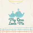 thumbnail image 4 of Inktastic My Oma Loves Me Fish Girls Baby Dress, 4 of 5