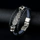 thumbnail image 4 of Brazalete de material cuero Ajustable Brazalete de Plumas Joyas de Metal, 4 of 9