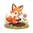 thumbnail image 4 of cartoon Fox Theme Stickers, Waterproof Fox Theme Sticker for Water Bottle Laptop Phone Cases Planner Skateboard Luggage Helmet Party Favor Decor, Ideal for Adults Teens Teacher Rewards, 4 of 9