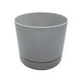 thumbnail image 2 of Maceta Con Plato Escurridor Duraware Elipse 12.5 Pulgadas Terminado Fibroso Gris Perla, 2 of 4