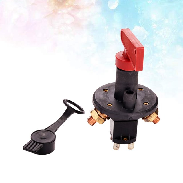HEALEEP Interruptor Maestro De Corte De Batería Rojo Para Autos Y Navegación Resistente A Corrosión