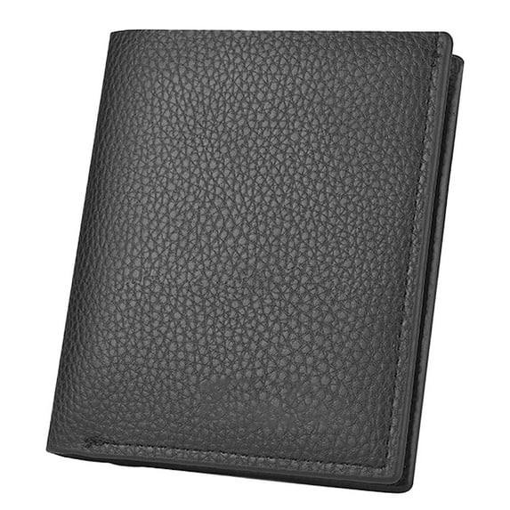 1PCs Men's Wallet Short Wallet Business Leisure Wallet Fashion Card Bag - black