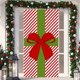 thumbnail image 5 of Cortina de puerta de tela con estampado de Papá Noel, decoración de puerta, cortina colgante de fibra de poliéster, decoración navideña, adornos navideños, regalos navideños, 5 of 6