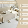 thumbnail image 3 of SANMADROLA Sofa Cover Washable Couch Covers for 3 Cushion Couch Sofa Super Soft Sofa Slipcover Non Slip Sofa Cover, Chenille Sofa Covers for Dogs, Furniture Protector, 71"x150", Khaki, 3 of 6