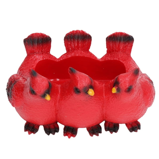 Nimomo Adorno de pájaro, decoración de pájaro de Resina sintética, decoración Cardinal para Escritorio, Sala de Estar, Oficina, jardín