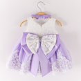 thumbnail image 3 of Vedolay Little Girls Dress Girls Princess Lilac Pageant Long Dress Kids Tulle Prom Ball Gowns,Purple 0-3 Months, 3 of 4