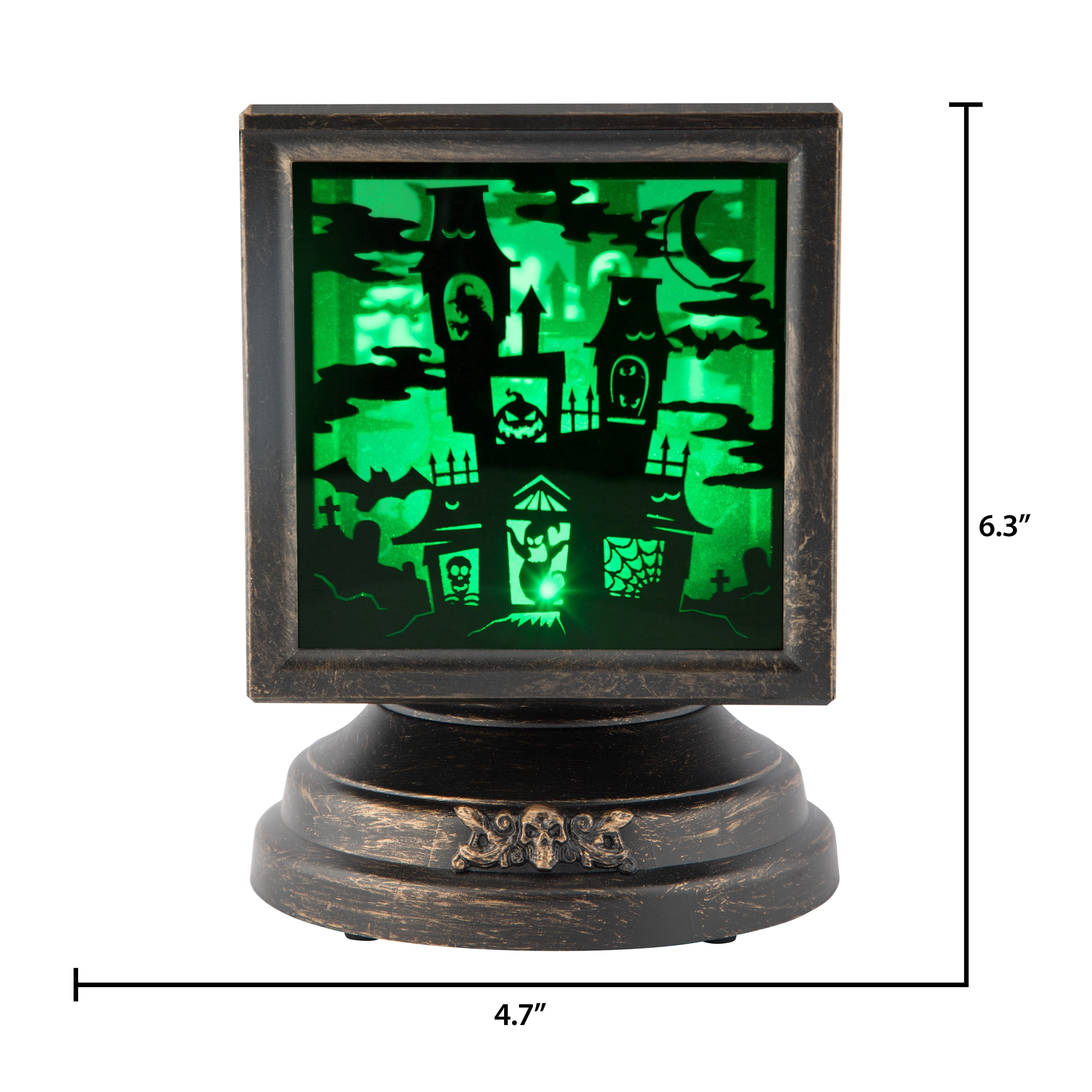 CubeXCube Halloween Lightshow Illuminations Haunted House Scene (Green) - Indoor/Outdoor Holiday Lighting