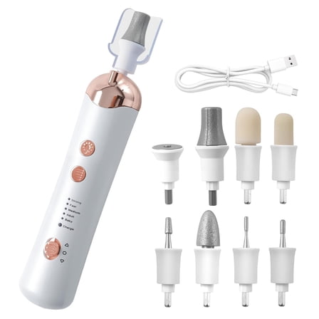 Electric Nail Drill Machine Nail Drill Electric File Nail File Kit for Beginners Acrylic Gel Nails Manicure Pedicure Polishing Shape Tool with 8 Bits Gel Nails and Home Salon Use