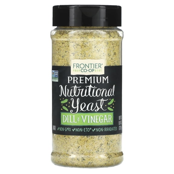 Frontier Co-op, Premium Nutritional Yeast, Dill & Vinegar, 8.01 oz Pack of 3