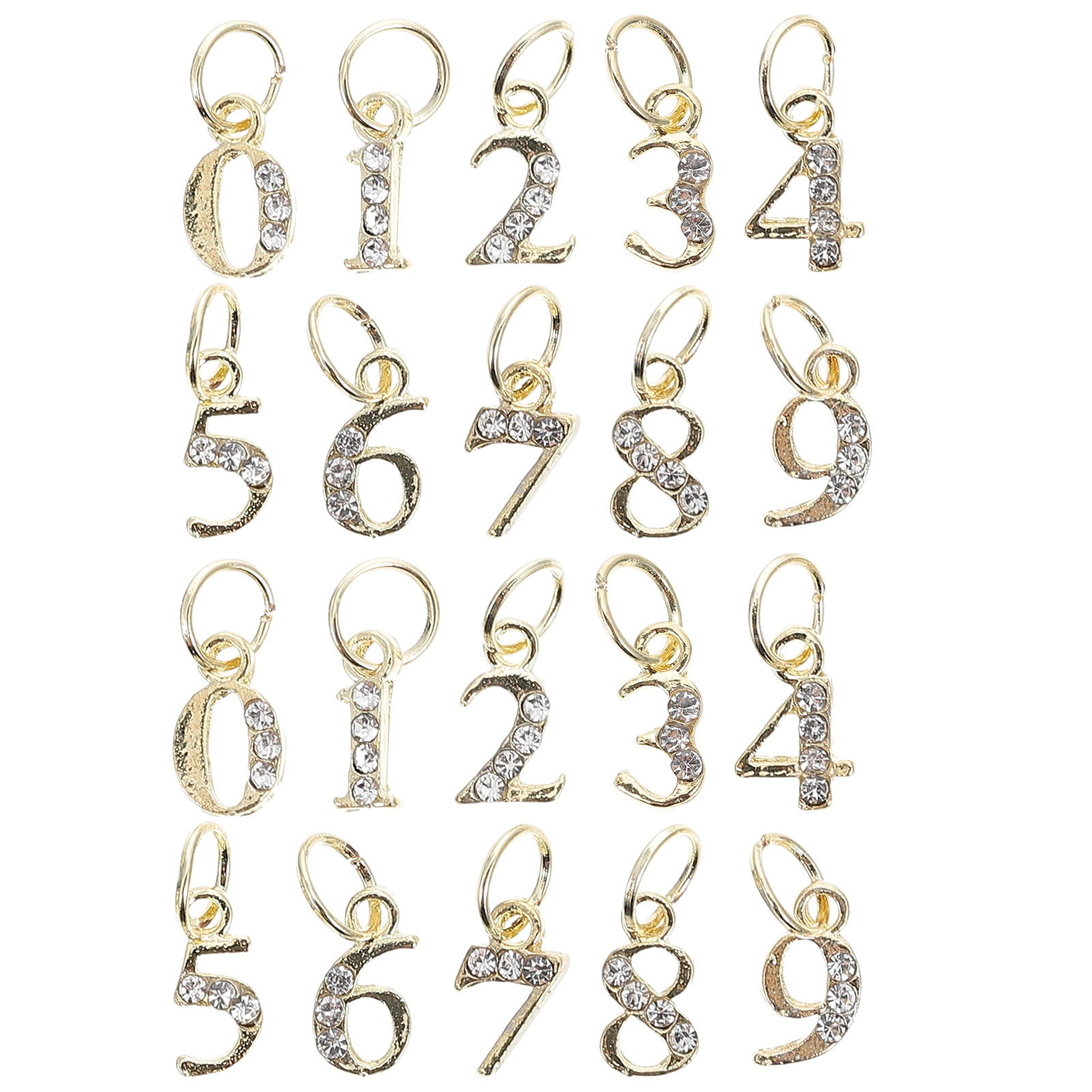 Nail Charms Number Art 3D Rhinestones Jewelry Letter Singapore | Ubuy