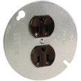 thumbnail image 1 of 4048CC4 15A, 125V Brown Receptacle 4 in. Round Plate, 1 of 1