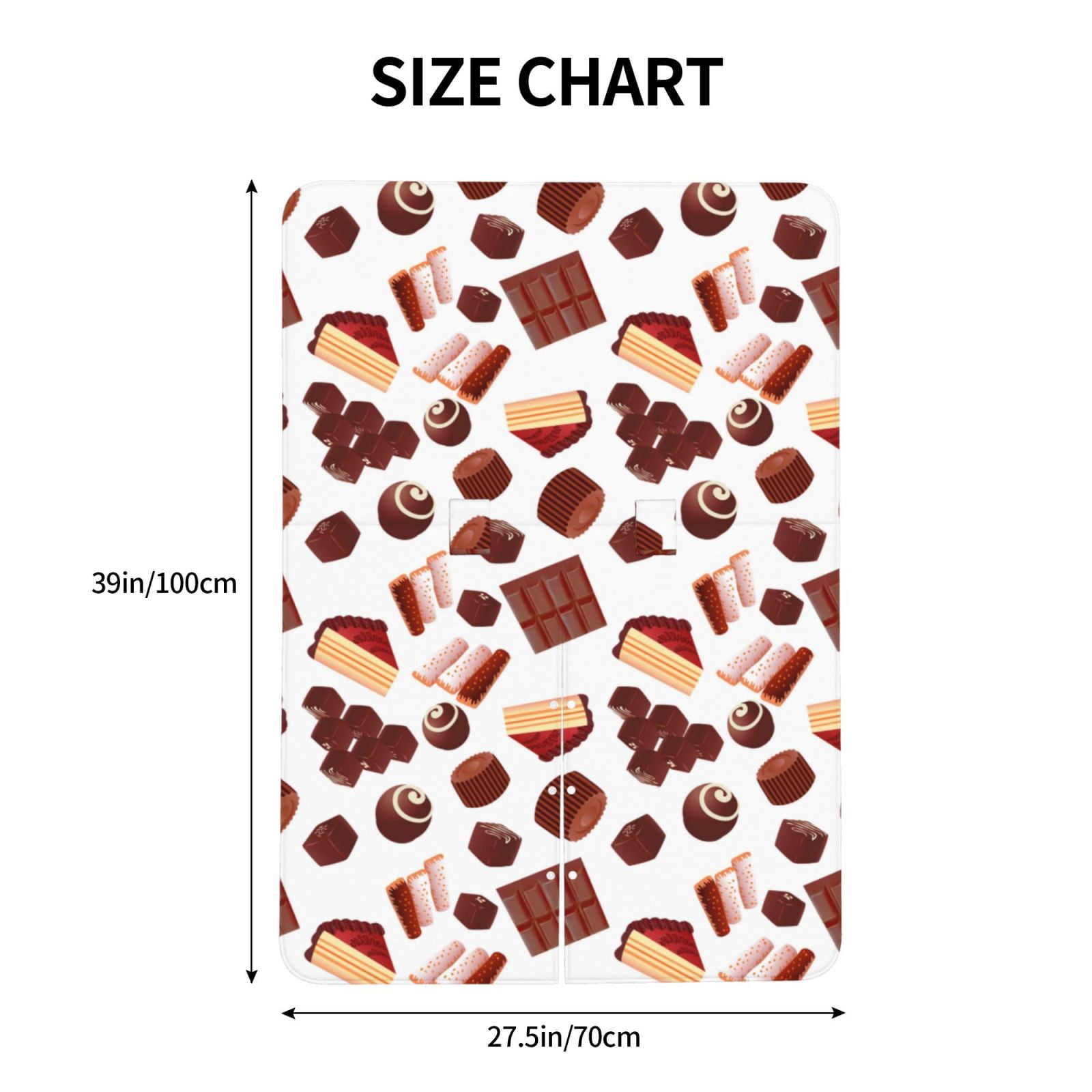 Car Seat Cover Baby - Chocolate Print No.J93 Breathable Infant Car Seat Cover for Baby Carseat, Lightweight Comfort Baby Essentials Must Haves Newborn Stuff for Girl Boy