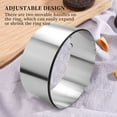thumbnail image 5 of Cake Ring 6 to 12 Inch Adjustable Round Stainless Steel Cake Mousse Mould Ring Bakeware Cake Decorating Mold Baking Ring, 5 of 10