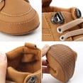 thumbnail image 5 of YAZI Baby Boys Girls Sneakers Toddler Dress Shoes Soft Rubber Sole Infant Moccasins Newborn Oxford First Walker Crib Shoes, 5 of 6