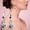 Purple, variant on Stainless Steel Fashion Earrings with Dangling Round Elegant Jewelry for Women