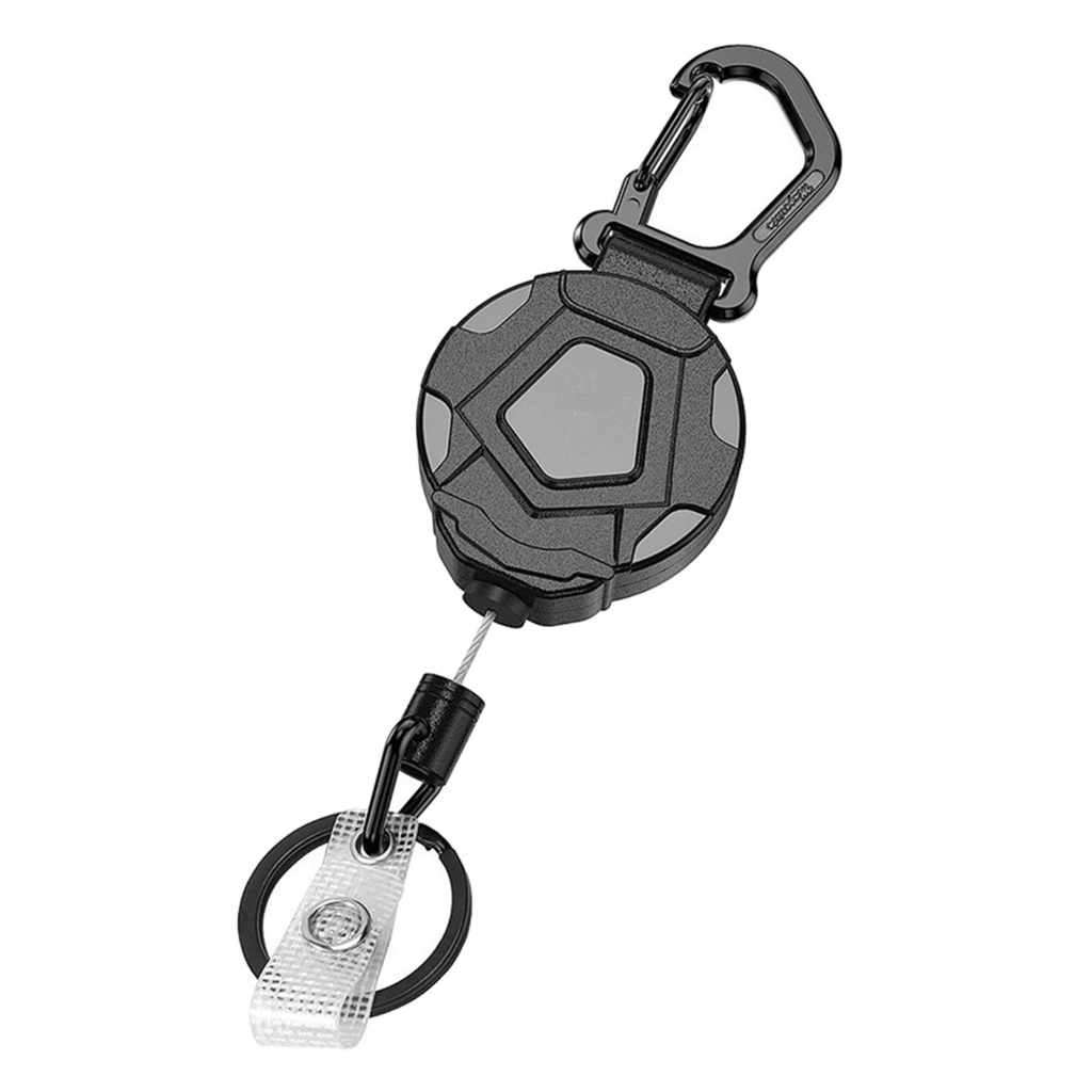 Retractable Keychain Anti Lost Carabiner Keychain Easytopull Buckle