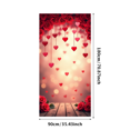 thumbnail image 1 of Red Roses Romance Background Valentine's Day Hanging Hearts Backdrop Banner Wedding Anniversary Decorations Party Supplies Photography Props, 1 of 4
