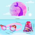 thumbnail image 6 of TCJJ Swim Cap with Swimming Goggles and Storage Bag for Kids(Age 3-12), Silicone Waterproof Swimming and Bathing Caps for Long and Short Hair Girls Boys Toddler Teens, 6 of 7