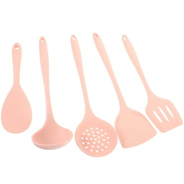 Milisten Kitchen Tools And Gadgets Silicone Pink 5 Pieces For Kitchen Use 13X4In