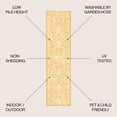 thumbnail image 2 of JONATHAN Y SANTA MONICA 2 x 10 Runner Rug, Malta Bohemian Medallion Textured Weave - Yellow/Cream, SMB104G-210, 2 of 3