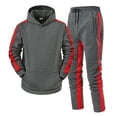 thumbnail image 2 of TSHXS Sweat Suits Men Sweat Suits For Men 2 Piece Mens 2 Piece Sweatsuit Outfits Hoodie Sweatshirt & Joggers Sweatpants Set Tracksuit XXXL, 2 of 6