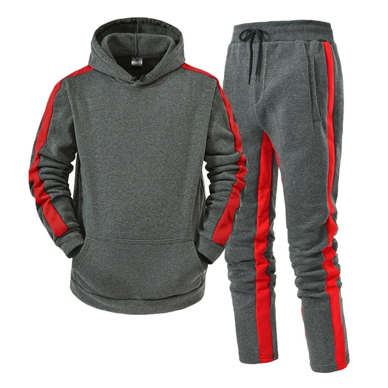 Splicing Long-Sleeved Shirt Casual Sports Trousers Suit Splicing Long-Sleeved Shirt Casual Sports Trousers Suit