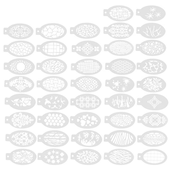 SHOWERORO 42Pcs Body Paint Stencil Reusable Face Painting Templates For Christmas Birthdays