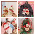 thumbnail image 3 of Wosthever 4 Uds. De muñecos de oso de Navidad, colgante de árbol de Navidad, regalo de adorno para Festival Kits de decoración para fiestas, 3 of 6