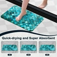 thumbnail image 4 of 1pc Blue Mosaic Tile Texture Bathroom Rug Bathroom Decor and Qccessories- Durable,Anti Slip,And Quick Drying,Suitable For Indoor/outdoor Use - Perfect For Bathrooms,Bedrooms,Kitchens, 4 of 9