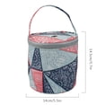 thumbnail image 2 of Bolsa de ganchillo redonda de hilo de tejer, organizador de asas, cesta de almacenamiento de lana para manualidades, bolsa de accesorios de costura, patrón 2 Sweethay HA3833-02B, 2 of 6