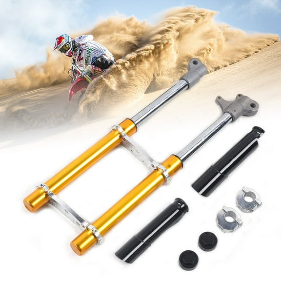 Metal Front Fork Shocker Golden Front Fork for 49CC 2 Stroke Small Mini Triple Dirt Pit Pro Trail Bike