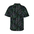 thumbnail image 3 of Haiem Lavender Flowers Printed Hawaiian Shirt for Men - Men’s Casual Beach Summer Shirts - Stretch Fabric with Modern Fit-3X-Large, 3 of 9