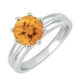thumbnail image 2 of Sterling Silver with Natural Citrine Solitaire Ring, 2 of 4