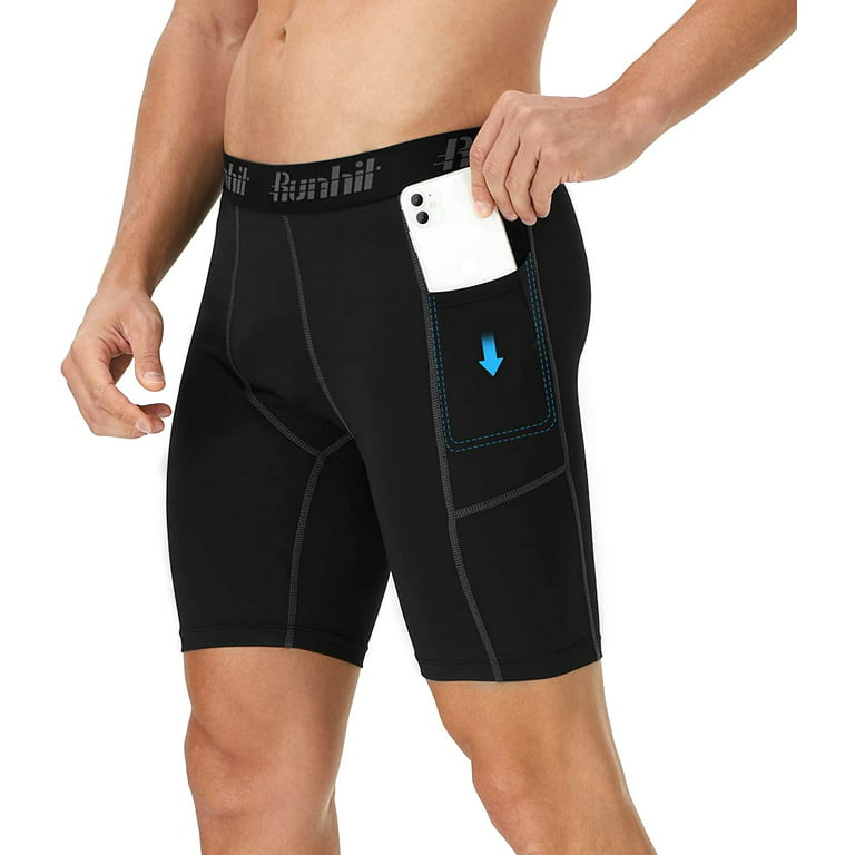 Runhit Men's Compression Shorts(3 Pack), Spandex Running Biker Shorts  Underwear : : Clothing, Shoes & Accessories