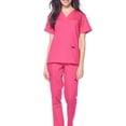 thumbnail image 2 of Dagacci Medical Uniform Unisex Scrubs Set Scrub Top and Pants, 2 of 5