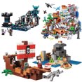 thumbnail image 3 of Compatible 21137 myworld mountain cueva bloques de construcción ladrillos juguetes de regalo para niños, 3 of 5