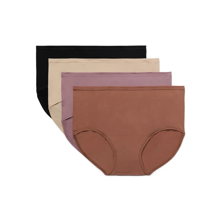 Joyspun Women's Microfiber Brief, 10 Pack, Sizes XS-5XL Joyspun Women's Microfiber Brief, 10 Pack, Sizes XS-5XL