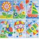 thumbnail image 1 of Kit de arte adhesivo de mosaico hecho a mano para niños, girasol, mariposa, velero, pájaro carpintero, globo aerostático, avión (paquete de 6), 1 of 5
