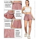 thumbnail image 3 of Running Shorts Womens 2 In 1 Flowy High Waist Shorts Athletic Yoga Gym Shorts Skirt With Pockets Quick Dry Fitness, 3 of 4