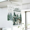 thumbnail image 3 of SM-XLHN Snowy Winter Wonderland Pine Tree Snowflake Kitchen Dish Towel, Watercolor Reindeer Bear Bullfinch Woodland Animal Hand Drying Cloth, Christmas Farmhouse Snow Decor Home Decoration 18x26, 3 of 6