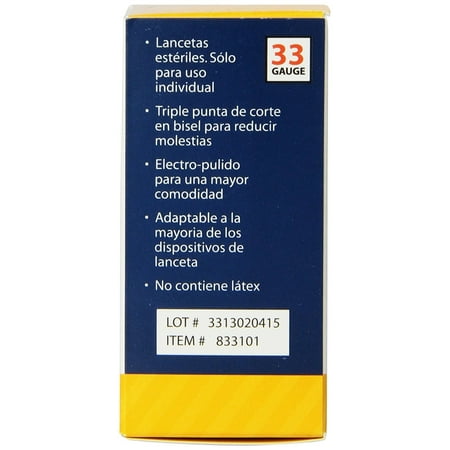 easy touch lancets 33g/twist