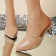 thumbnail image 2 of YLYL Womens Pumps Kitten Heel Closed Pointed Toe Slip on Fashion Party Event Prom Office Dress Shoes, 2 of 9