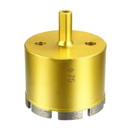

Uxcell 75mm Dry/Wet Sintered Diamond Core Drill Bits for Concrete Stone Gold Tone
