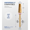 thumbnail image 4 of Broca para Taladro de Uñas AIRSEE 3/32" de Carburo de Tungsteno Oro XXC+M+XXF, 4 of 7