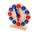 thumbnail image 2 of Phenofice 1 Set Kids Learning Clock Model Multi Time Recognition for Teachers Home Education, 2 of 8