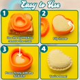 thumbnail image 2 of Cortador y sellador de sándwiches Savoychef en forma de corazón, 2 of 6